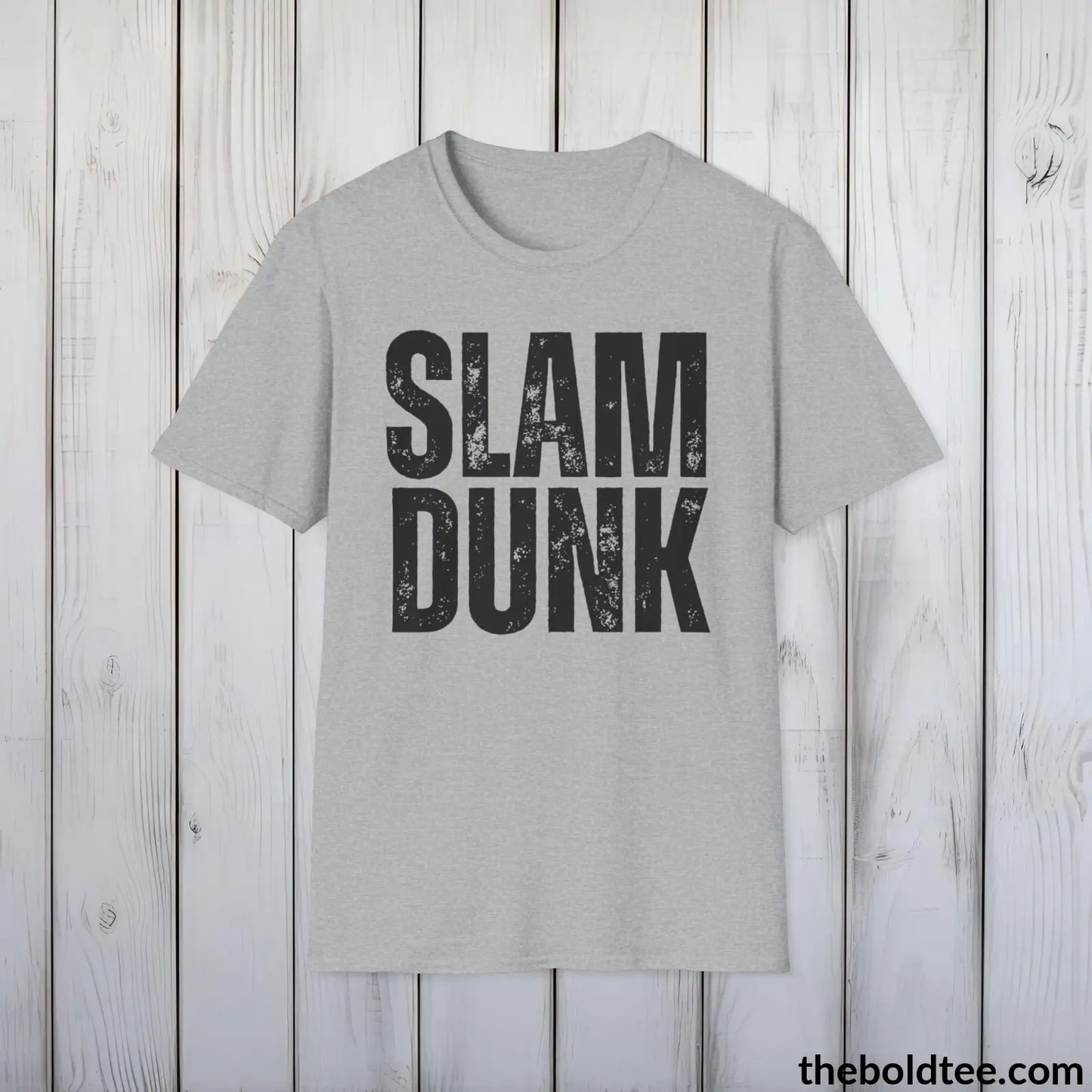 T-Shirt Sport Grey / S SLAM DUNK Basketball Tee - Sustainable & Soft Cotton Crewneck Unisex T-Shirt - 9 Bold Colors