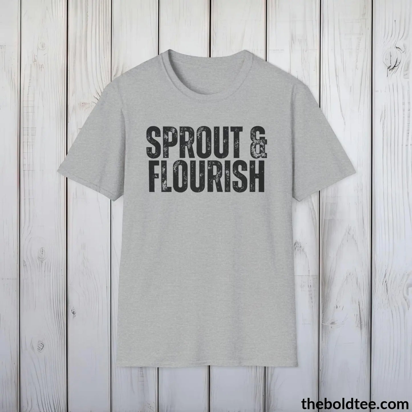 T-Shirt Sport Grey / S SPROUT & FLOURISH Gardening Tee - Soft & Strong Cotton Crewneck Unisex T-Shirt - 8 Trendy Colors