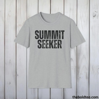 T-Shirt Sport Grey / S SUMMIT SEEKER Hiking Tee - Sustainable & Soft Cotton Crewneck Unisex T-Shirt - 8 Trendy Colors