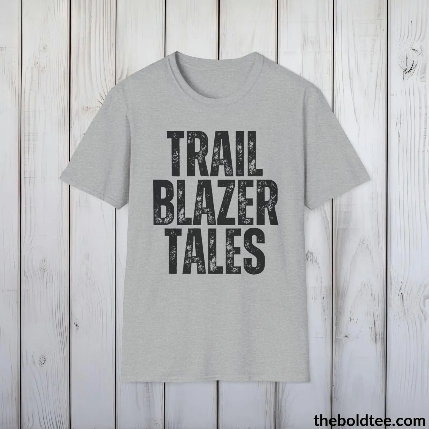 T-Shirt Sport Grey / S TRAILBLAZER TALES Hiking Tee - Sustainable & Soft Cotton Crewneck Unisex T-Shirt - 8 Trendy Colors