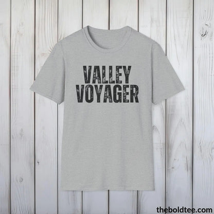 T-Shirt Sport Grey / S VALLEY VOYAGER Hiking Tee - Sustainable & Soft Cotton Crewneck Unisex T-Shirt - 8 Trendy Colors