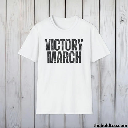 T-Shirt VICTORY MARCH Military Tee - Strong & Versatile Cotton Crewneck T-Shirt - 9 Bold Colors