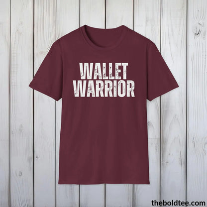 T-Shirt WALLET WARRIOR  Cryptocurrency Tee - Premium Cotton Crewneck Unisex T-Shirt - 9 Bold Colors