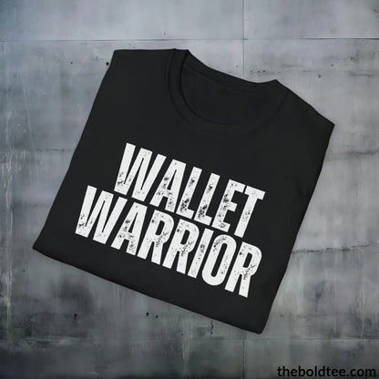 T-Shirt WALLET WARRIOR  Cryptocurrency Tee - Premium Cotton Crewneck Unisex T-Shirt - 9 Bold Colors