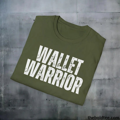 T-Shirt WALLET WARRIOR  Cryptocurrency Tee - Premium Cotton Crewneck Unisex T-Shirt - 9 Bold Colors