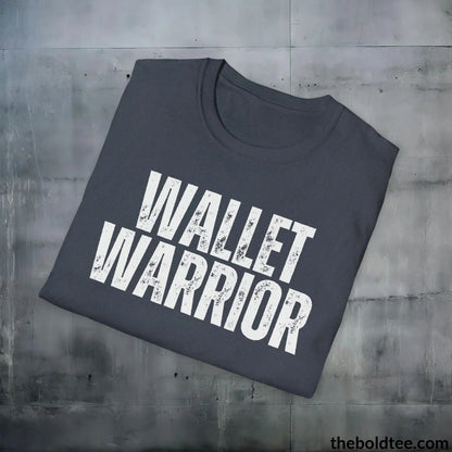 T-Shirt WALLET WARRIOR  Cryptocurrency Tee - Premium Cotton Crewneck Unisex T-Shirt - 9 Bold Colors