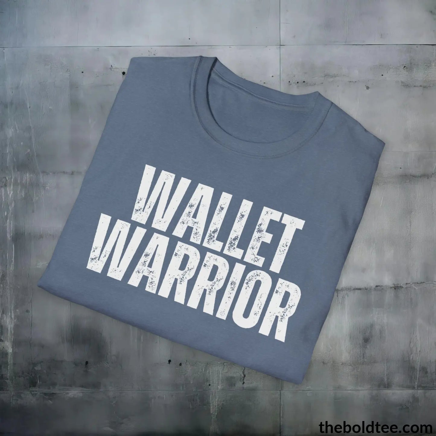 T-Shirt WALLET WARRIOR  Cryptocurrency Tee - Premium Cotton Crewneck Unisex T-Shirt - 9 Bold Colors