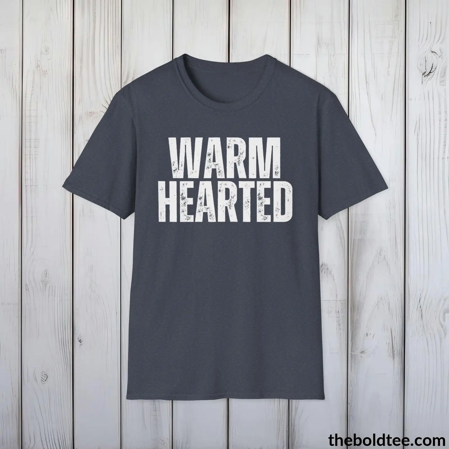 T-Shirt WARMHEARTED Tee - Casual, Sustainable & Soft Cotton Crewneck Unisex T-Shirt - 9 Bold Colors