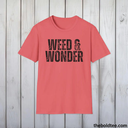 T-Shirt WEED & WONDER Gardening Tee - Soft & Strong Cotton Crewneck Unisex T-Shirt - 8 Trendy Colors