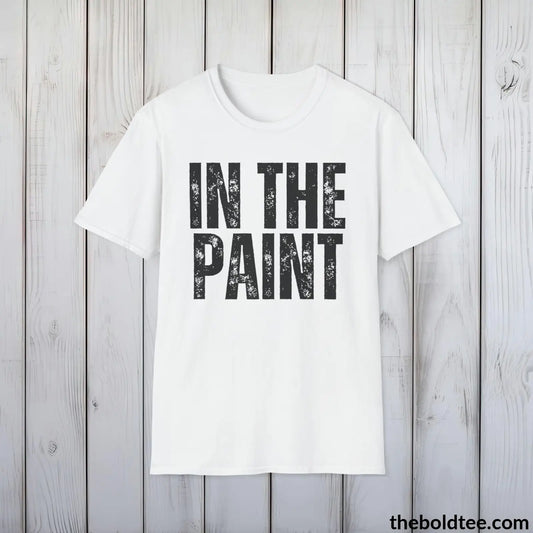 T-Shirt White / S IN THE PAINT Basketball Tee - Sustainable & Soft Cotton Crewneck Unisex T-Shirt - 9 Bold Colors
