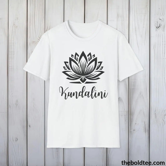 T-Shirt White / S Kundalini Yoga Tee - Sustainable & Soft Cotton Crewneck Unisex T-Shirt - 9 Bold Colors