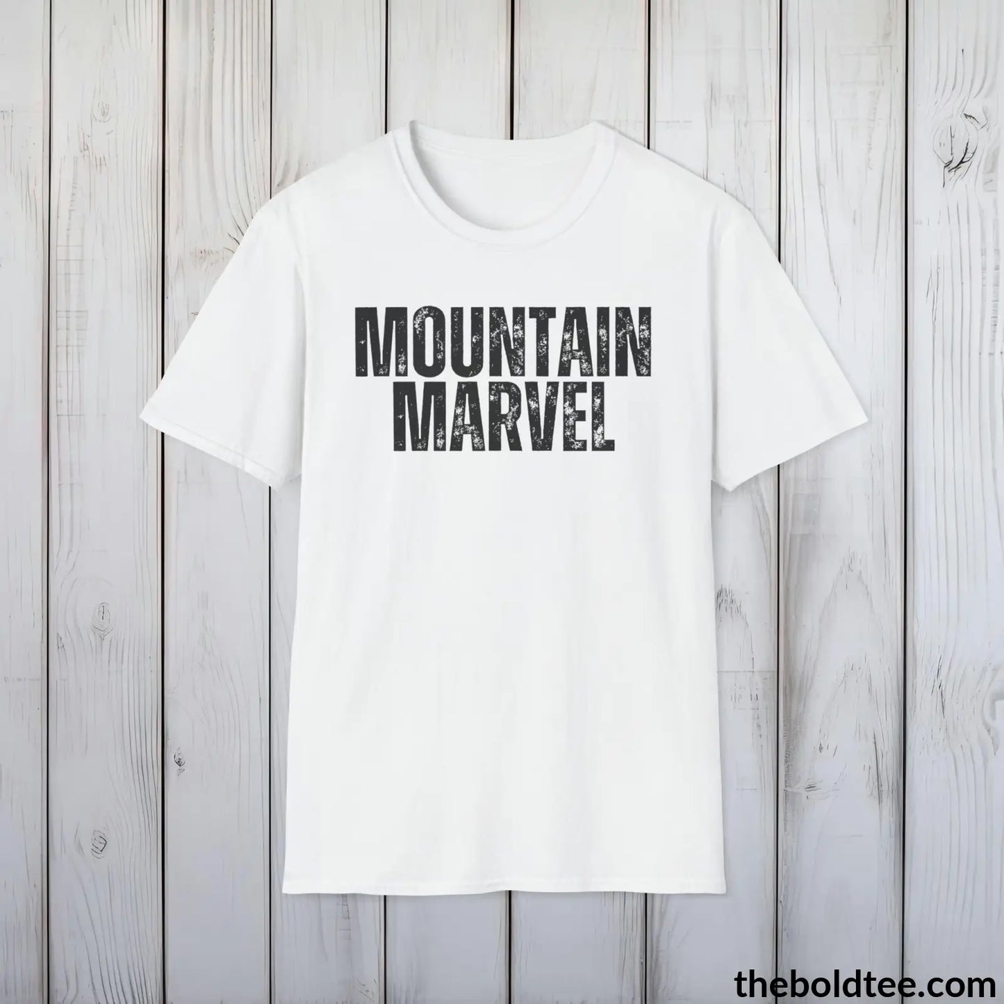 T-Shirt White / S MOUNTAIN MARVEL Hiking Tee - Sustainable & Soft Cotton Crewneck Unisex T-Shirt - 8 Trendy Colors