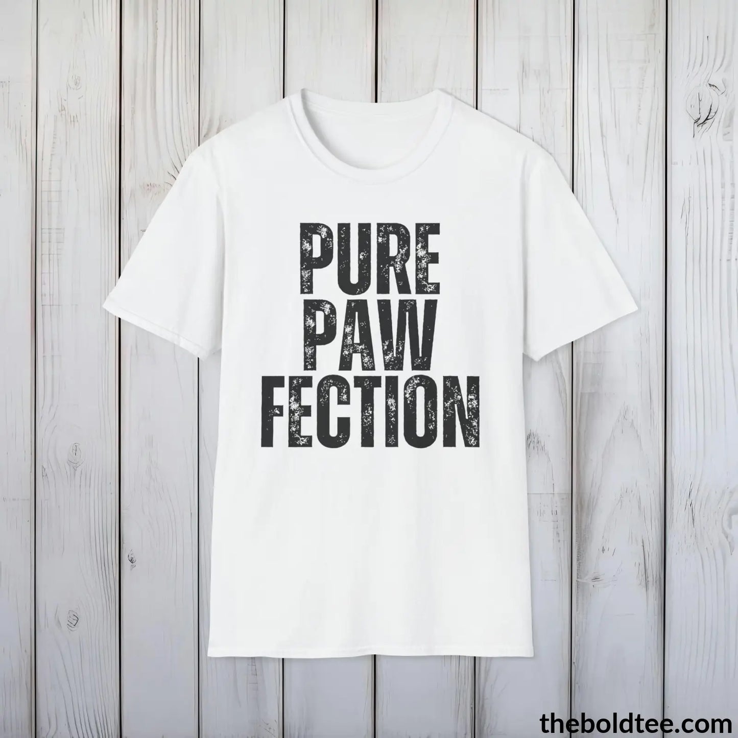 T-Shirt White / S PURE PAWFECTION Tee - Sustainable & Soft Cotton Crewneck Unisex T-Shirt - 9 Bold Colors