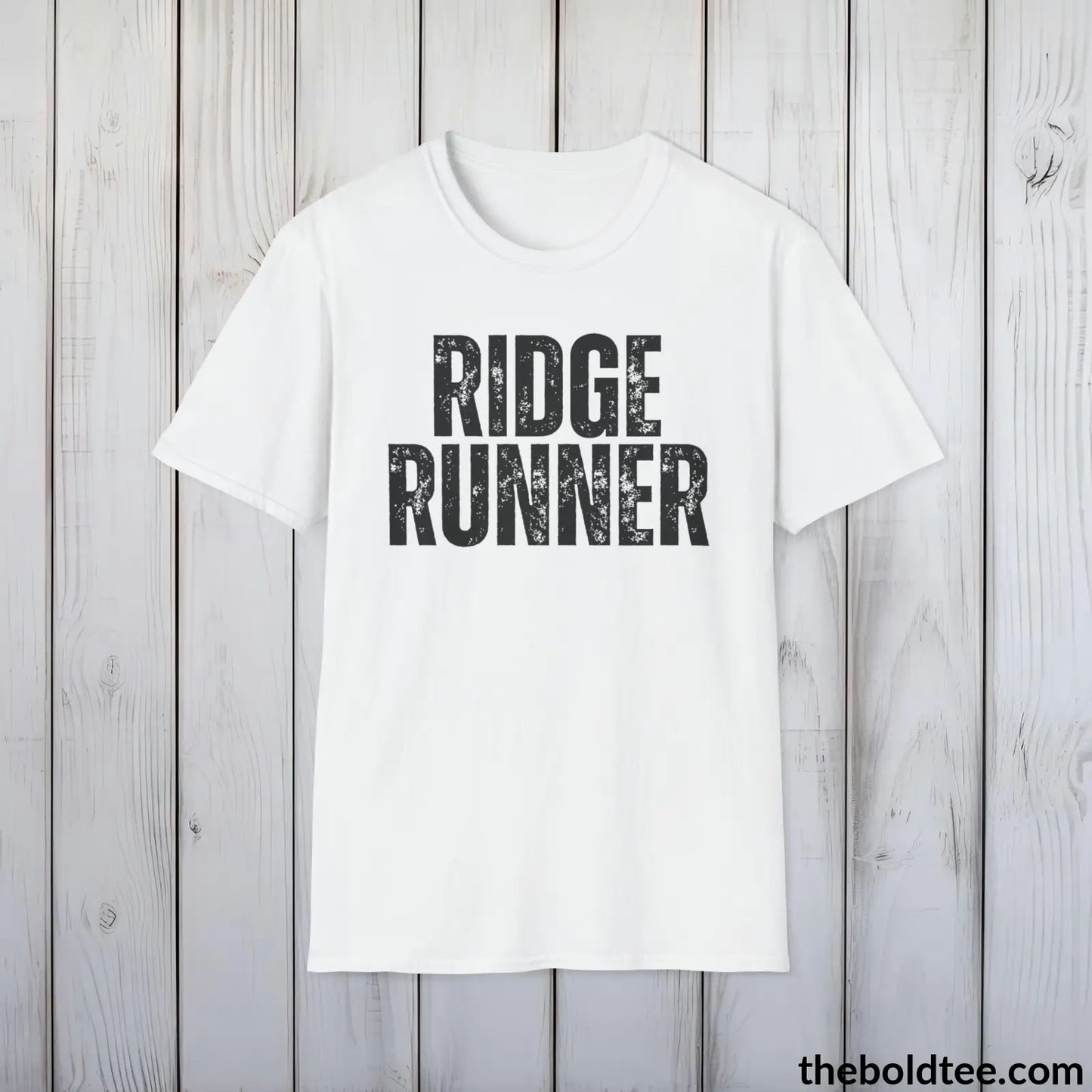 T-Shirt White / S RIDGE RUNNER Hiking Tee - Sustainable & Soft Cotton Crewneck Unisex T-Shirt - 8 Trendy Colors