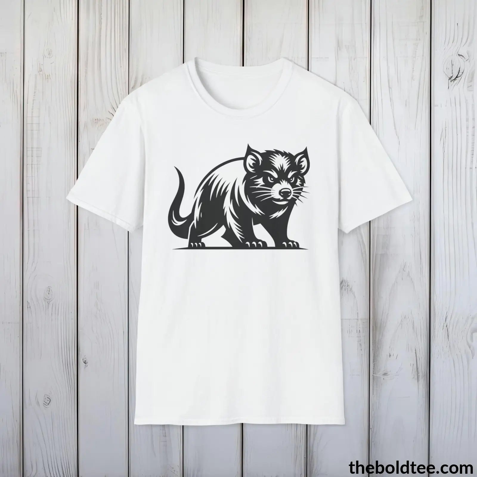 T-Shirt White / S Tazmanian Devil Tee - Casual, Sustainable & Soft Cotton Crewneck Unisex T-Shirt - 9 Bold Colors