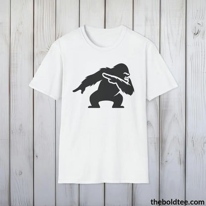 T-Shirt White / S The Bold Gorilla Dap Tee - Casual, Sustainable & Soft Cotton Crewneck Unisex T-Shirt - in 9 Bold Colors