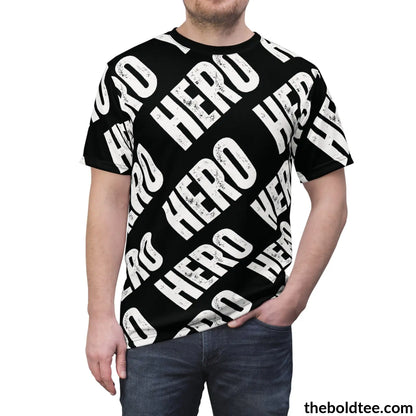 The Hero Tee - Premium All Over Print Crewneck Prints