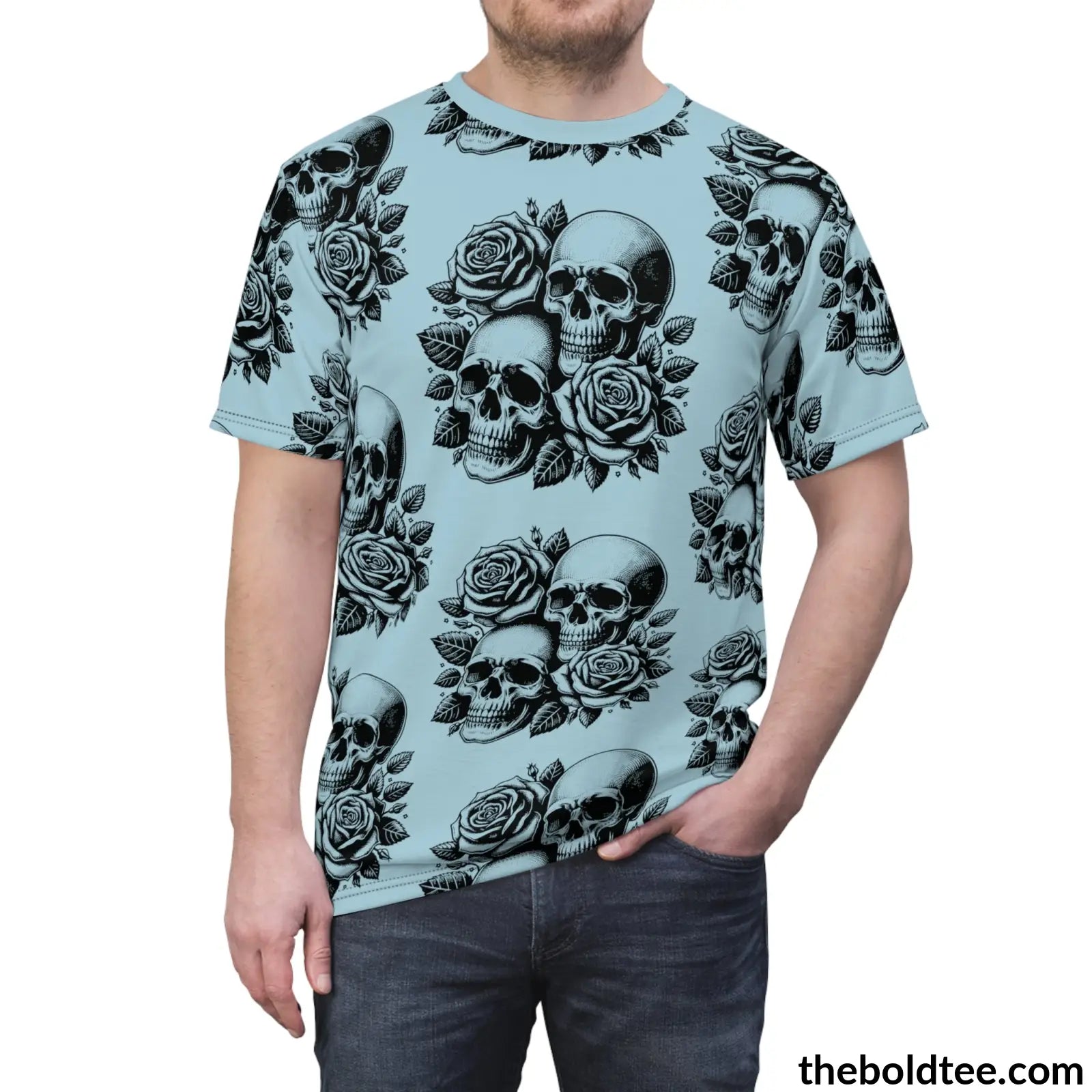 The Skull Tee - Premium All Over Print Crewneck Prints