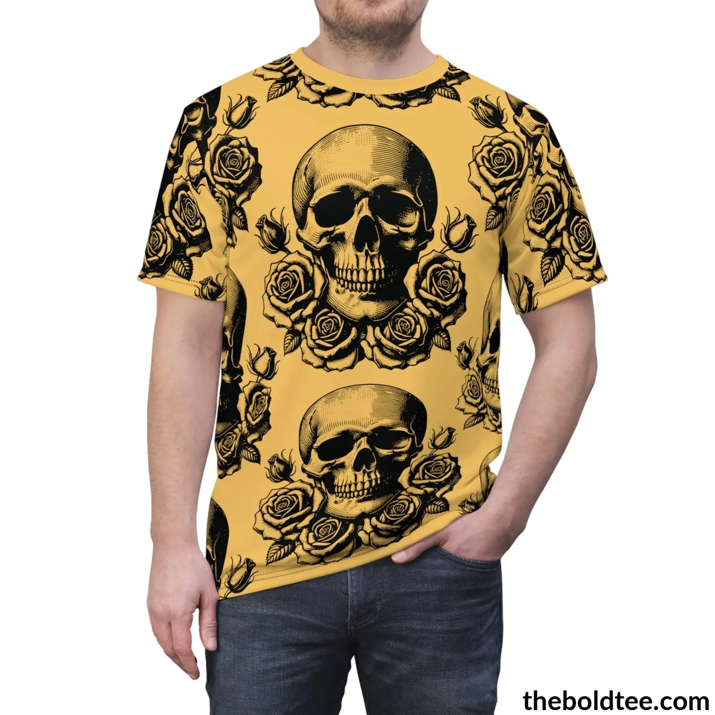 The Skull Tee - Premium All Over Print Crewneck Prints