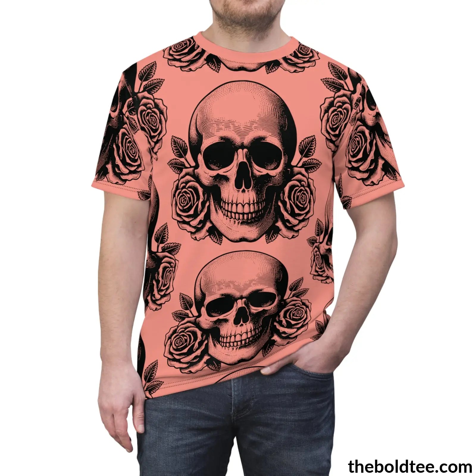 The Skull Tee - Premium All Over Print Crewneck Prints