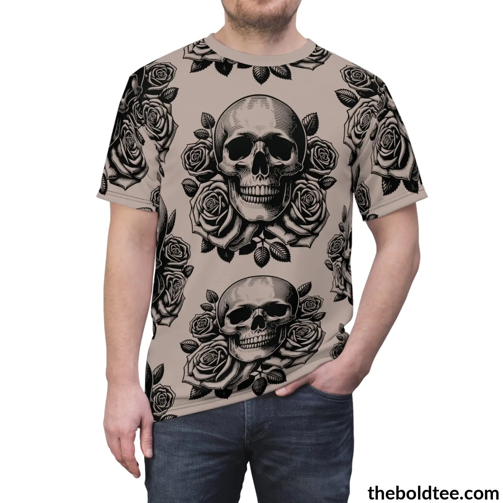 The Skull Tee - Premium All Over Print Crewneck Prints