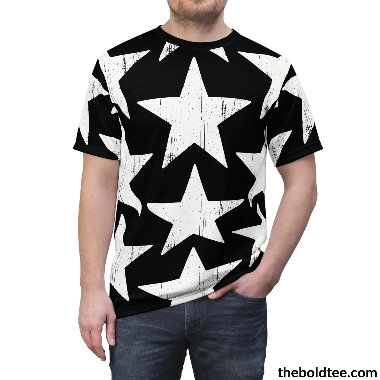 The Star Tee - Premium All Over Print Crewneck Prints