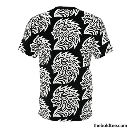 Tribal Pattern Tee - Premium All Over Print Crewneck Prints