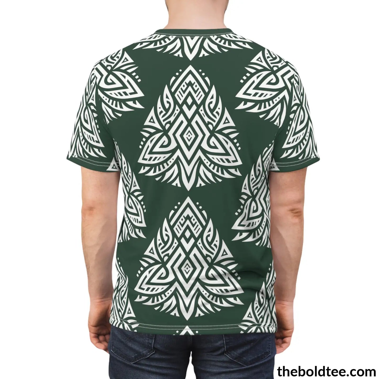 Tribal Pattern Tee - Premium All Over Print Crewneck Prints