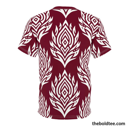 Tribal Pattern Tee - Premium All Over Print Crewneck Prints