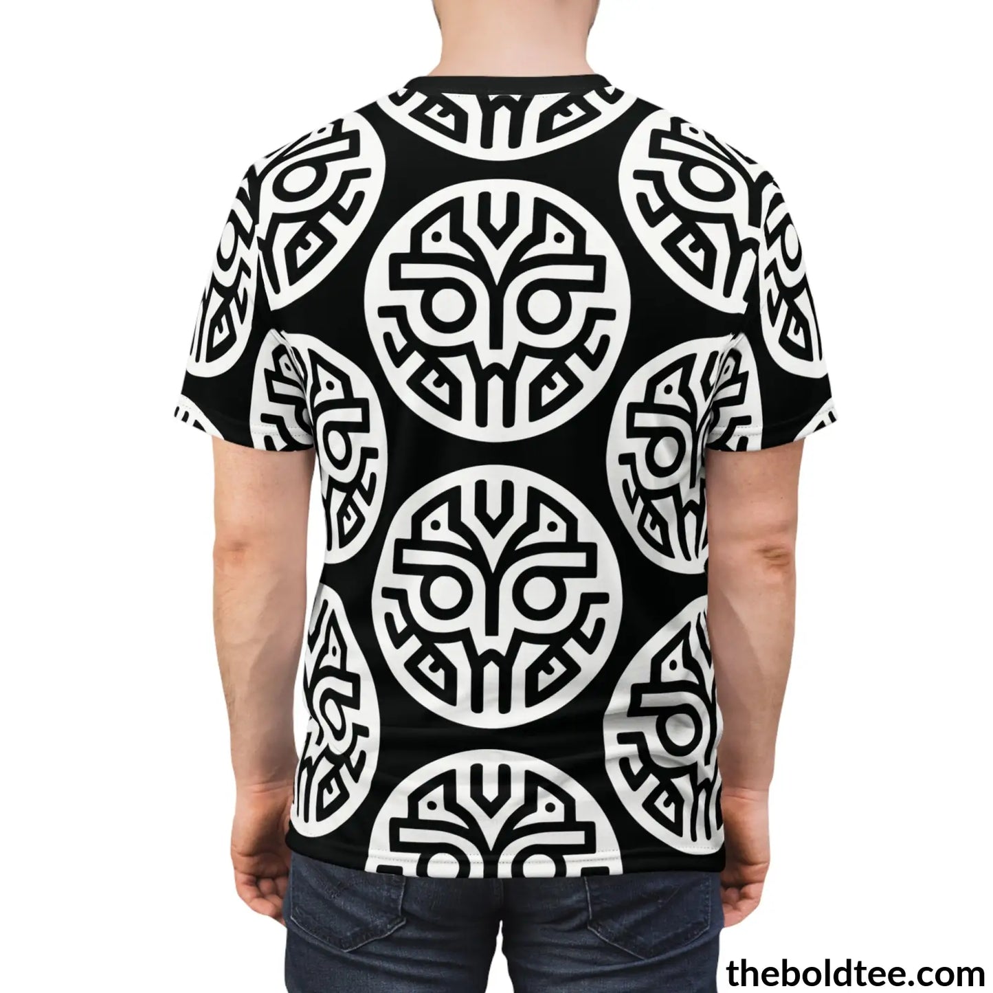 Tribal Pattern Tee - Premium All Over Print Crewneck Prints