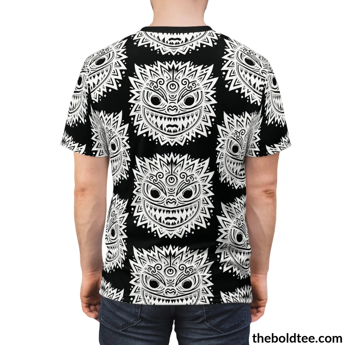 Tribal Pattern Tee - Premium All Over Print Crewneck Prints