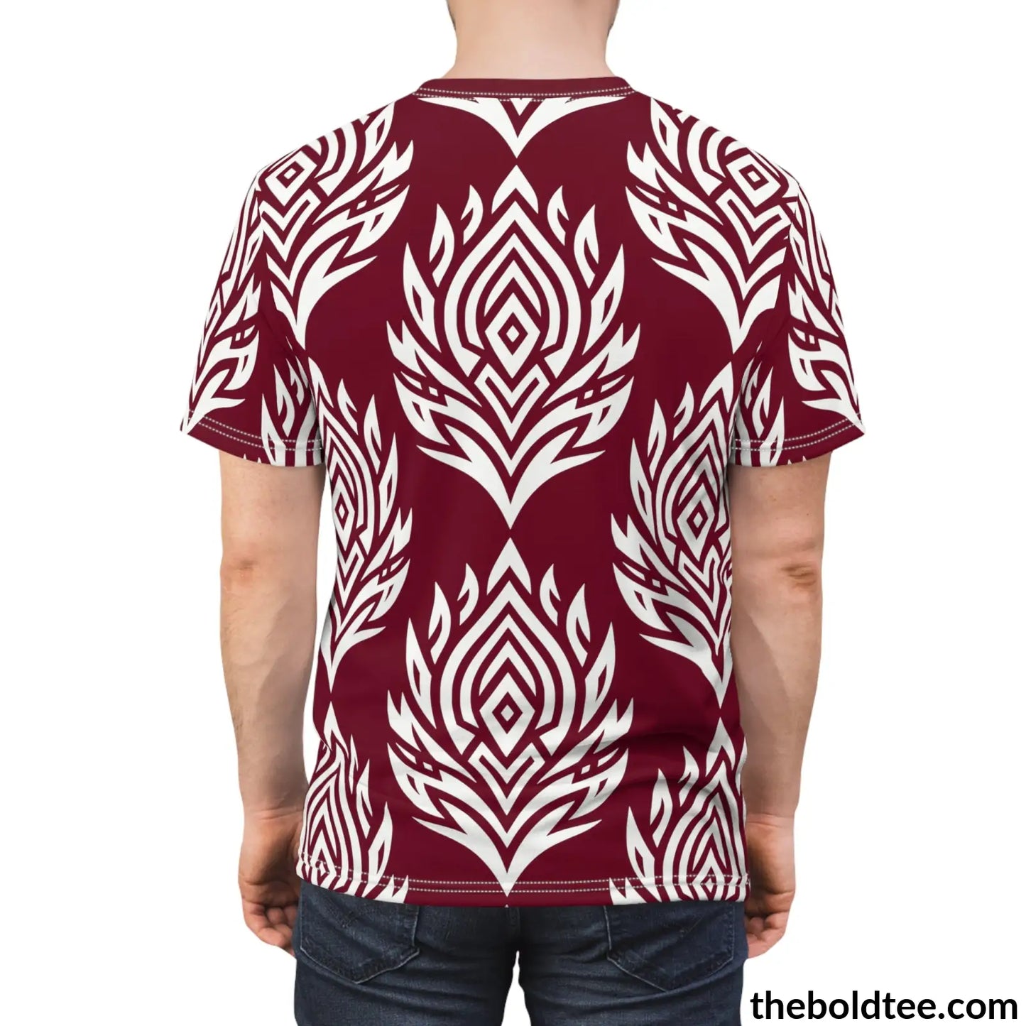 Tribal Pattern Tee - Premium All Over Print Crewneck Prints