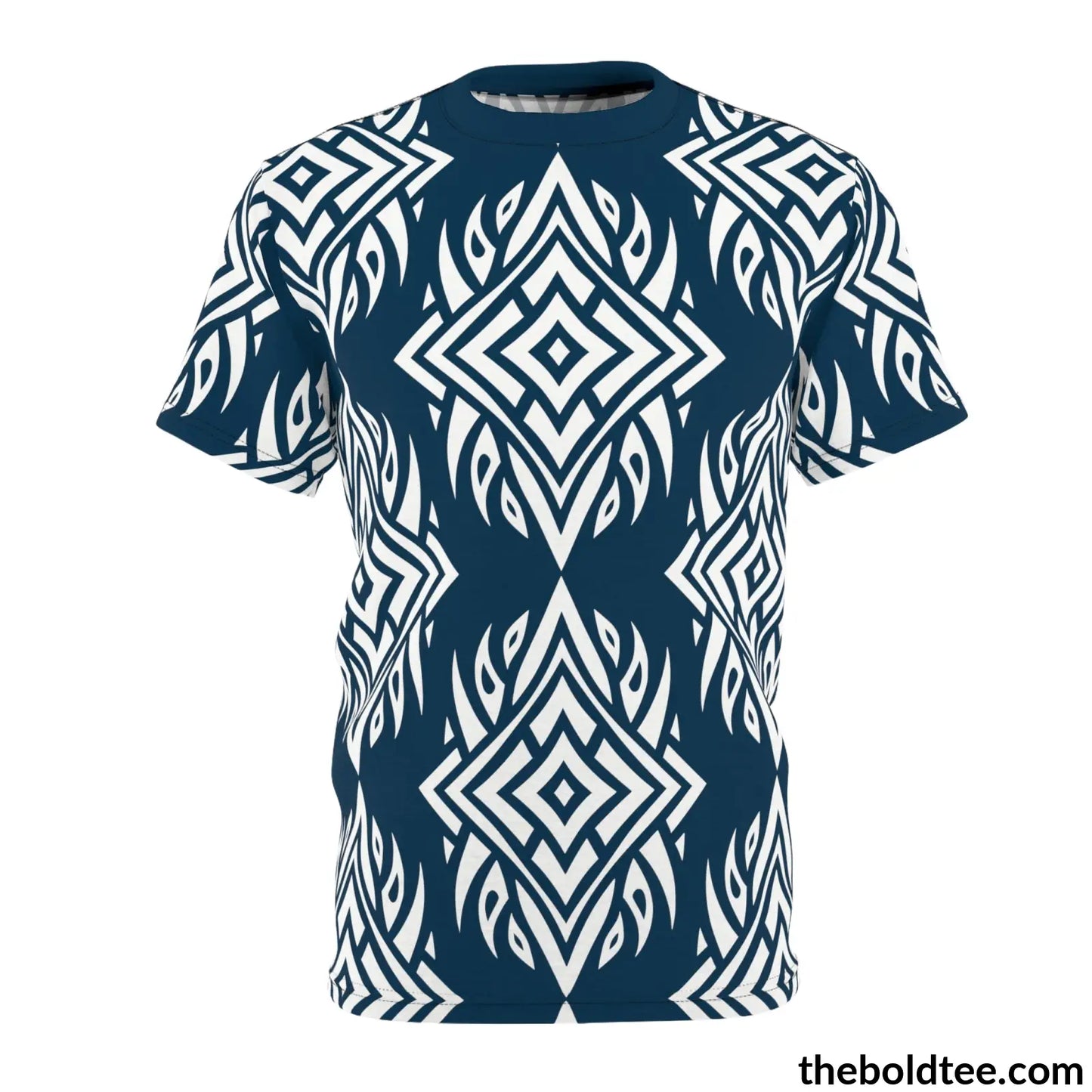 Tribal Pattern Tee - Premium All Over Print Crewneck S Prints