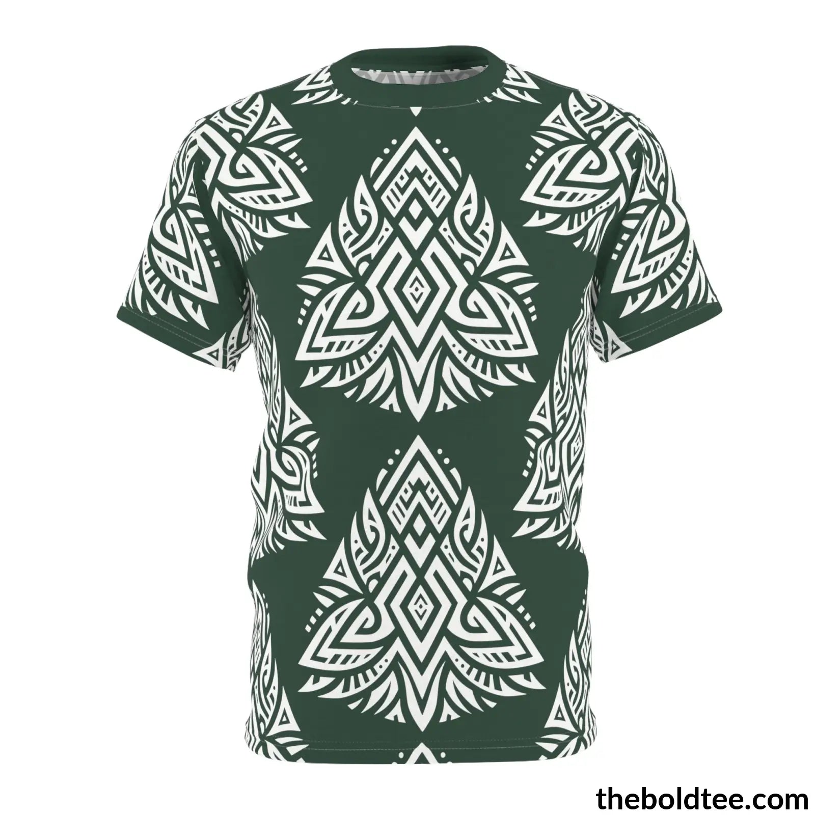 Tribal Pattern Tee - Premium All Over Print Crewneck S Prints