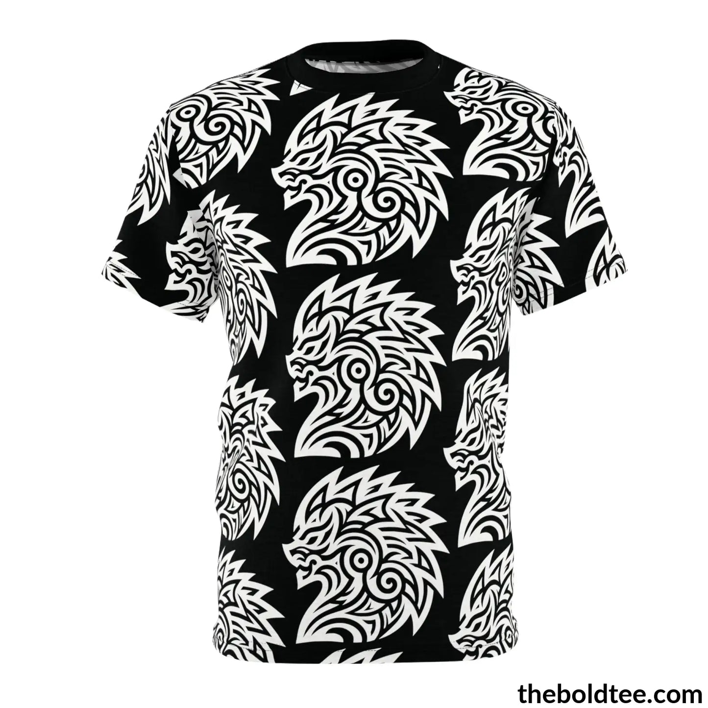 Tribal Pattern Tee - Premium All Over Print Crewneck S Prints