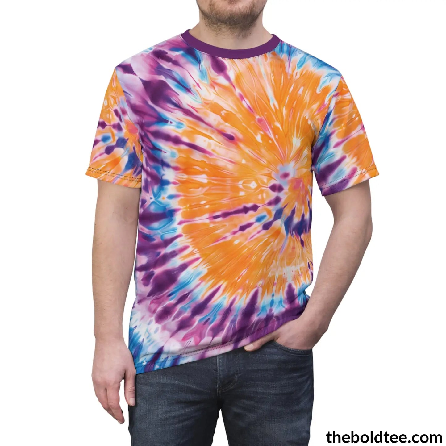 Tye Dye Tee - Premium All Over Print Crewneck Shirt Prints