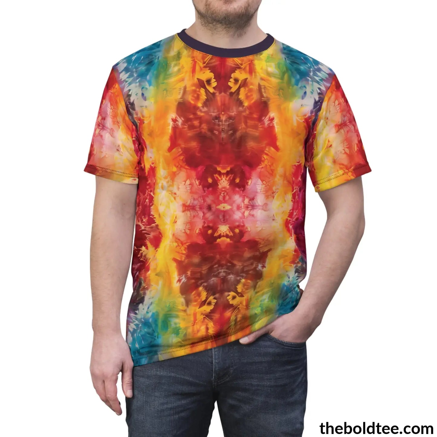 Tye Dye Tee - Premium All Over Print Crewneck Shirt Prints