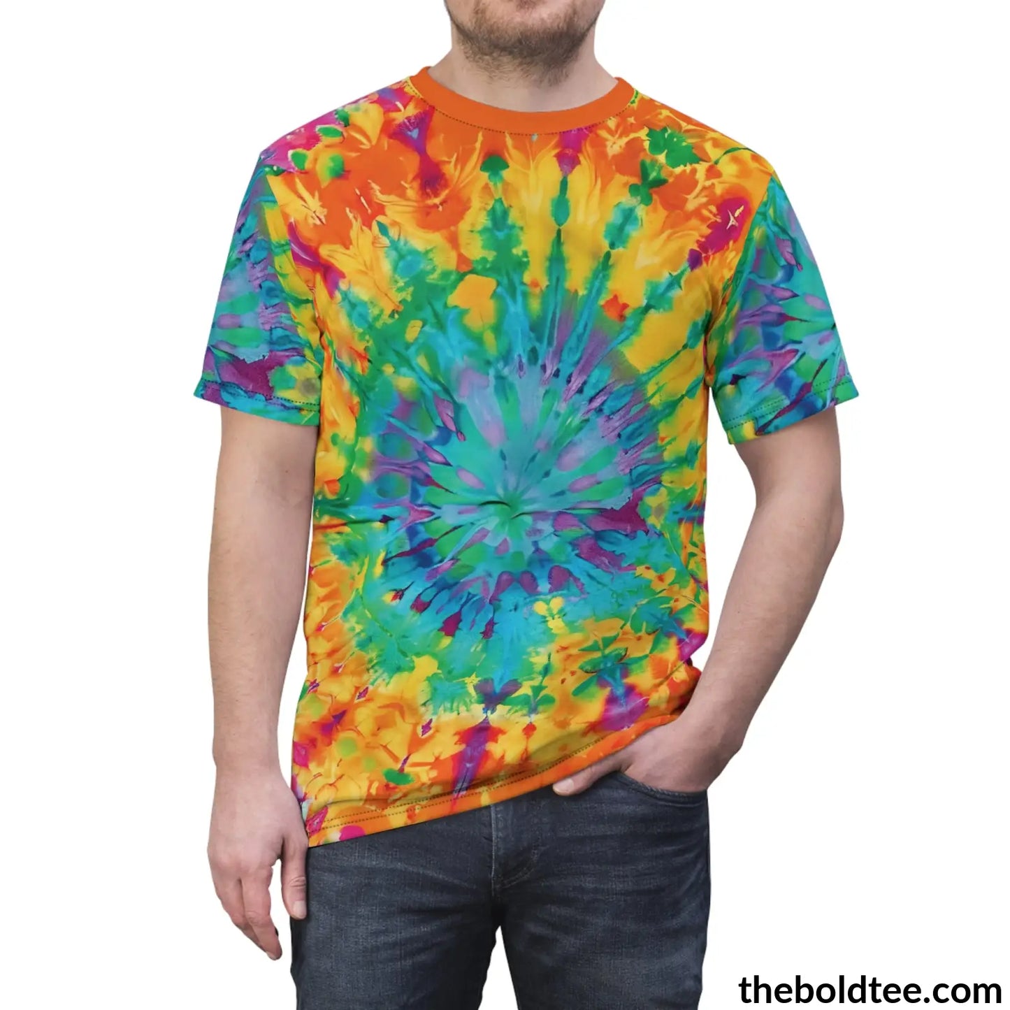 Tye Dye Tee - Premium All Over Print Crewneck Shirt Prints