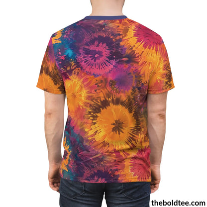 Tye Dye Tee - Premium All Over Print Crewneck Shirt Prints