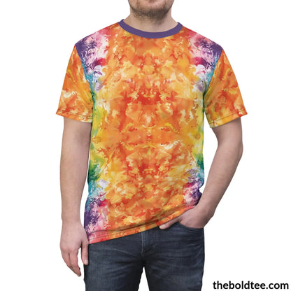 Tye Dye Tee - Premium All Over Print Crewneck Shirt Prints