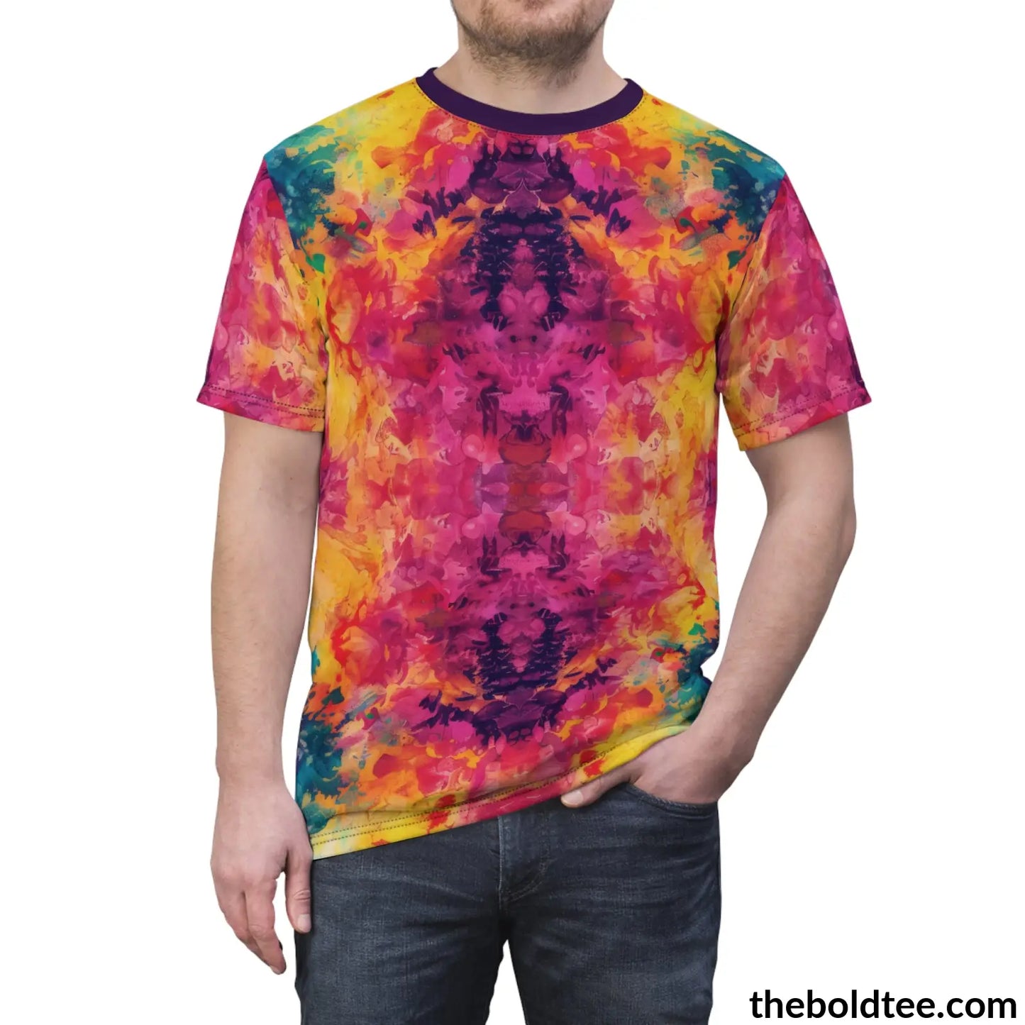 Tye Dye Tee - Premium All Over Print Crewneck Shirt Prints