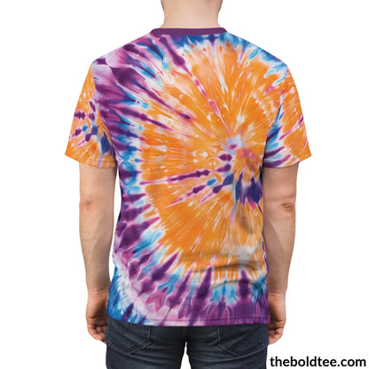 Tye Dye Tee - Premium All Over Print Crewneck Shirt Prints