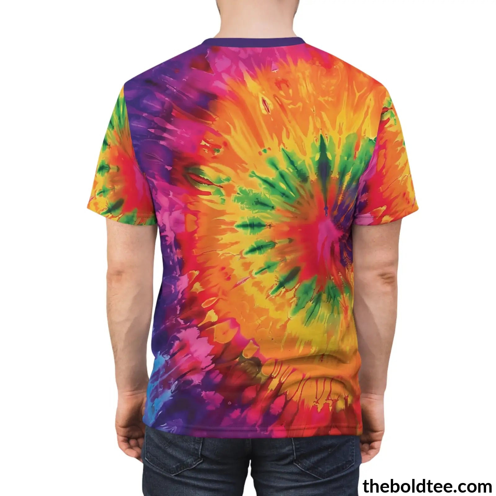 Tye Dye Tee - Premium All Over Print Crewneck Shirt Prints