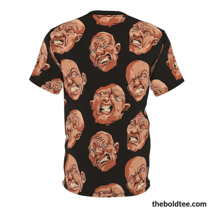 Ugly Faces Tee - Premium All Over Print Crewneck Shirt Prints