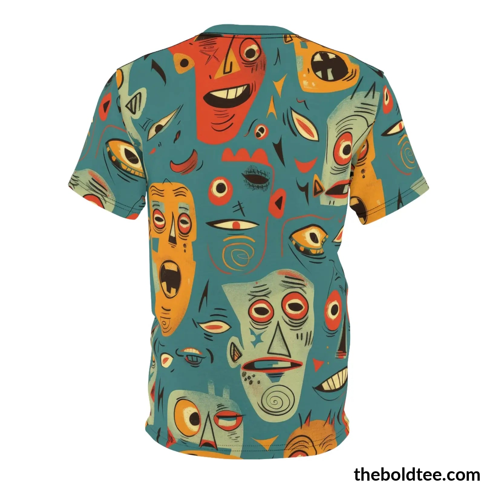 Ugly Faces Tee - Premium All Over Print Crewneck Shirt Prints