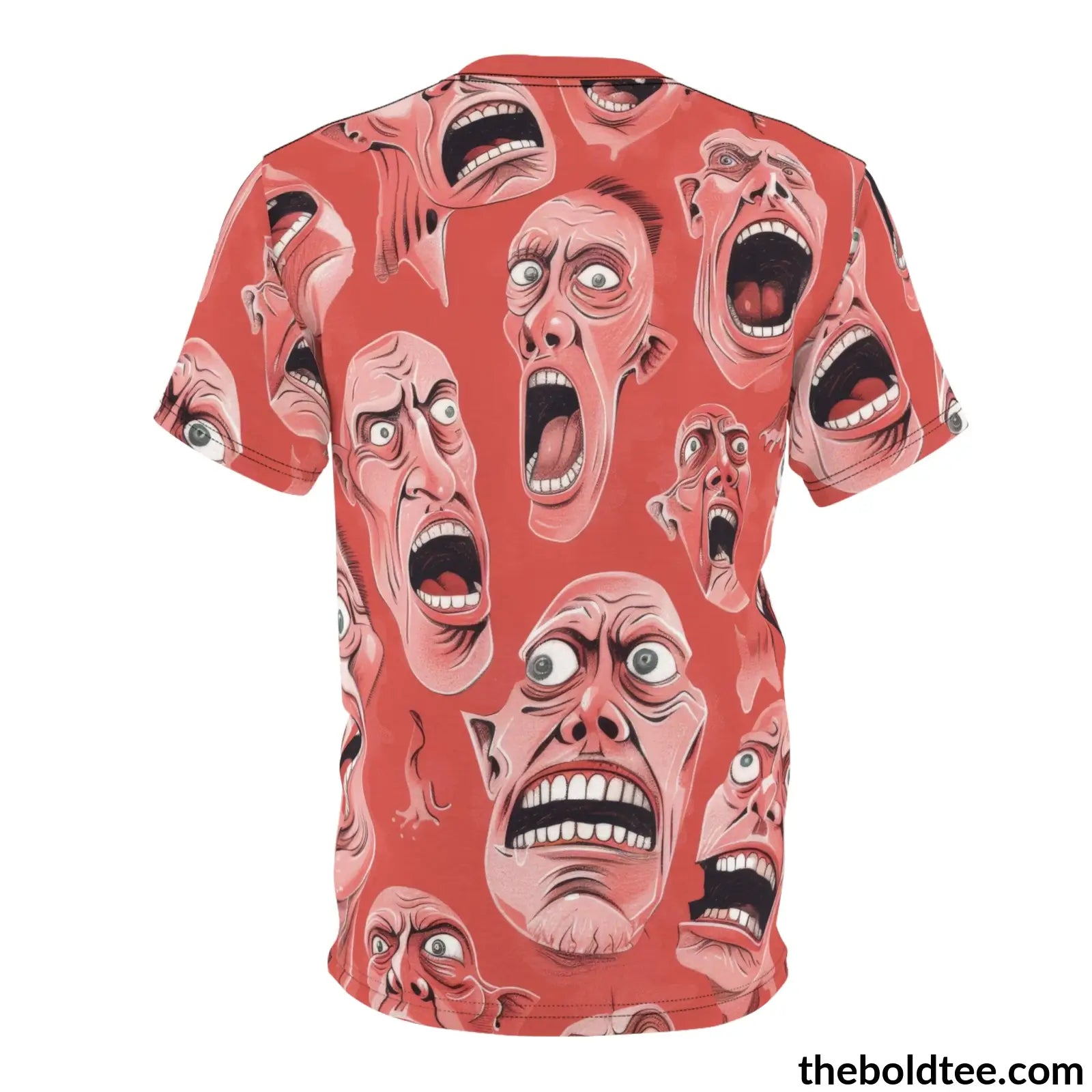 Ugly Faces Tee - Premium All Over Print Crewneck Shirt Prints