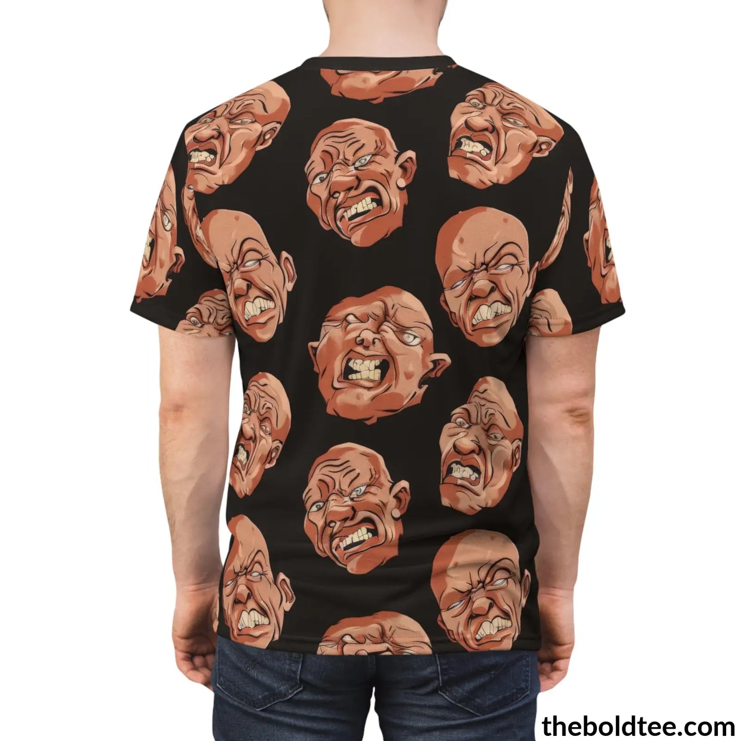 Ugly Faces Tee - Premium All Over Print Crewneck Shirt Prints