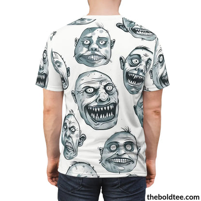 Ugly Faces Tee - Premium All Over Print Crewneck Shirt Prints