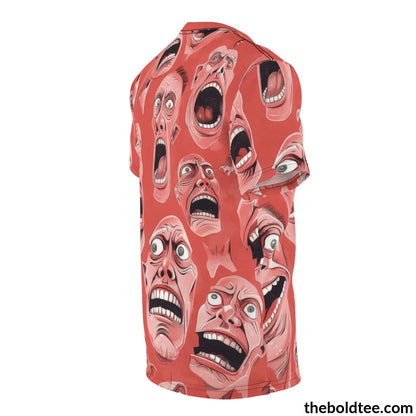 Ugly Faces Tee - Premium All Over Print Crewneck Shirt Prints