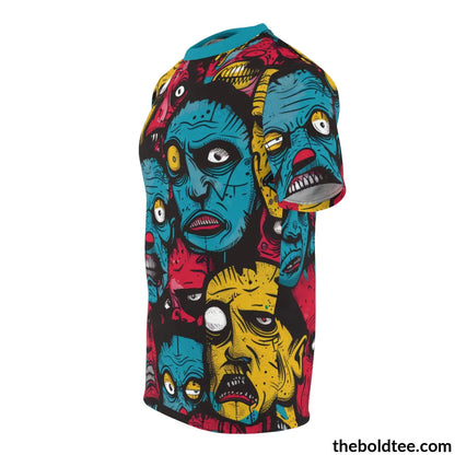 Ugly Faces Tee - Premium All Over Print Crewneck Shirt Prints